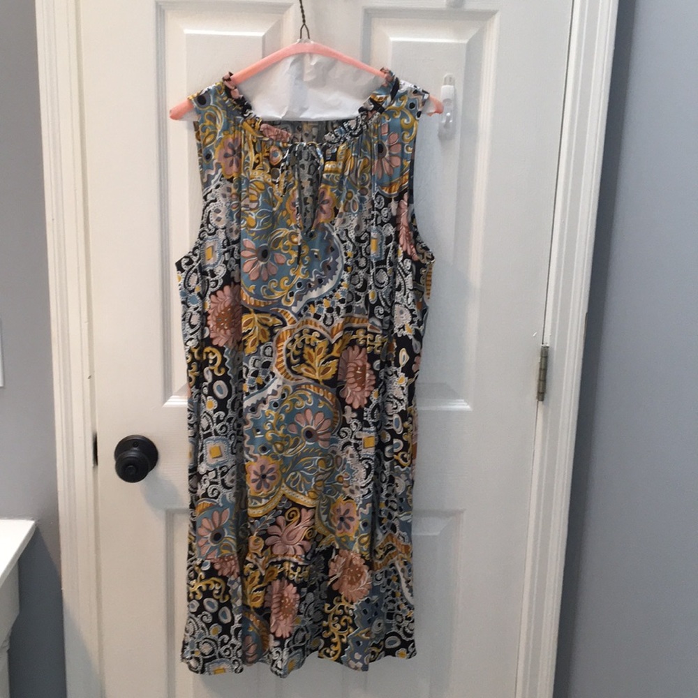 Loft paisley light weight cotton dress